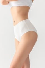 3'LÜ PAKET DİKİŞSİZ, İZ YAPMAZ, LAZER KESİM, YÜKSEK BEL SLİP KÜLOT (MGP21263)