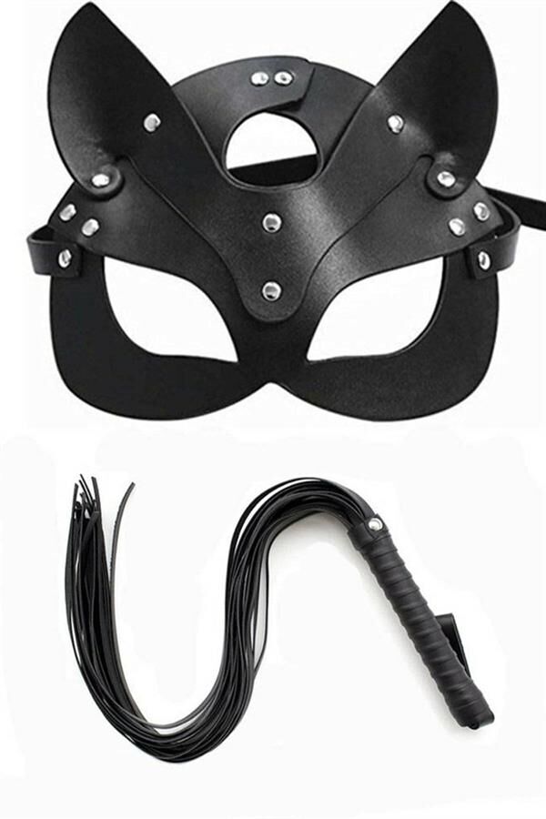 Arias Closet Kırbaç Maske Deri İkili Takım