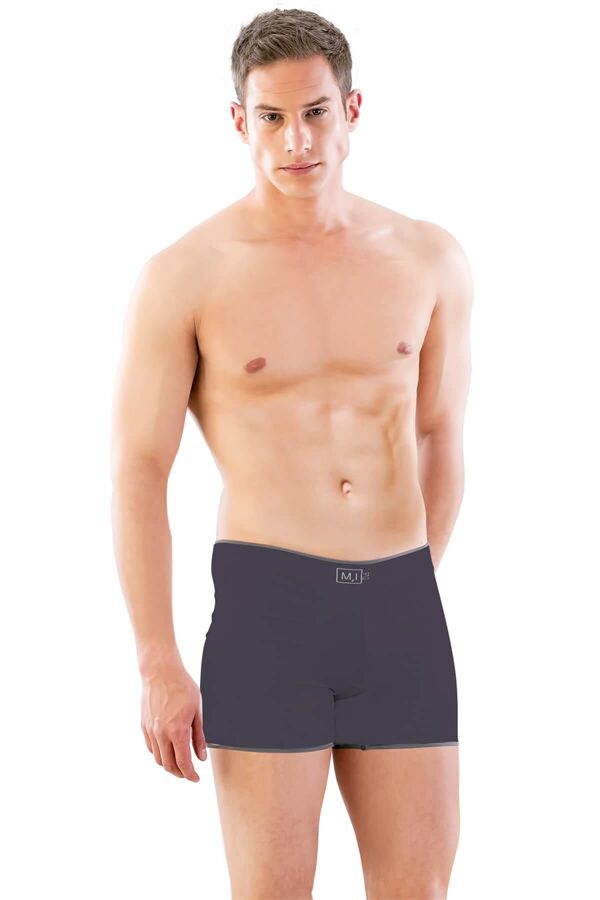 Arias Closet Antrasit MI Emay 2108 Seamless uzun Erkek Boxer