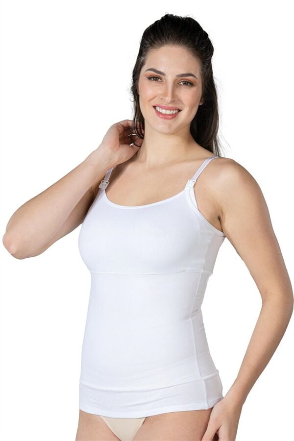 Arias Closet Beyaz MI Emay 1402 Modal Cotton Emzirme Atlet Korse